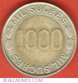 1000 Sucres 1997 - Aniversarea a 70 de ani - Banca Centrala