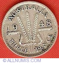 Image #1 of 3 Pence 1948