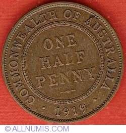 Image #1 of 1/2 Penny 1919