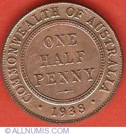 Image #1 of 1/2 Penny 1938