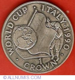 1 Crown 1990 - World Cup Soccer - Italy 1990