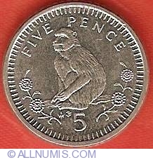 Image #2 of 5 Pence 1990 AB