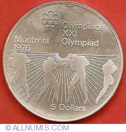 Image #2 of 5 Dollars 1976 - Montreal Olympics - Boxing