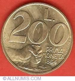 Image #2 of 200 Lire 1991 R