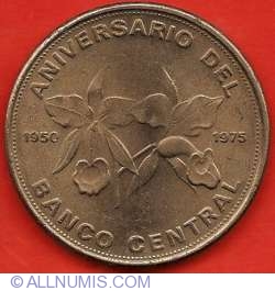 Image #2 of 20 Colones 1975 - 25th Anniversary of the Central Bank of Costa Rica