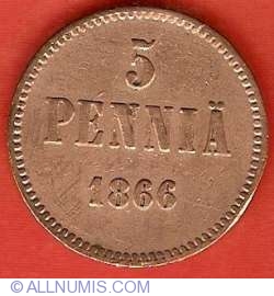 Image #2 of 5 Pennia 1866