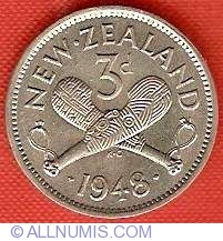 Image #2 of 3 Pence 1948