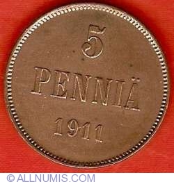 5 Pennia 1911
