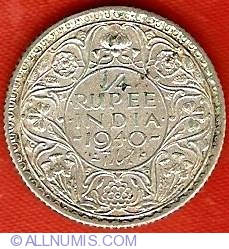 Image #2 of 1/4 Rupee 1940
