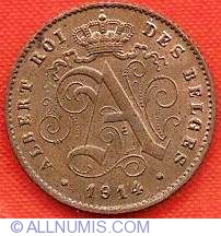 Image #1 of 1 Centime 1914 French