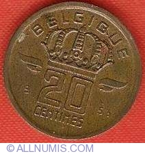 Image #1 of 20 Centimes 1953 (Belgique)