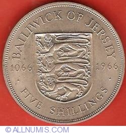 Image #2 of 5 Shillings 1966 - Norman Conquest 1066-1966