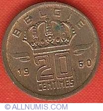 20 Centimes 1960 Dutch