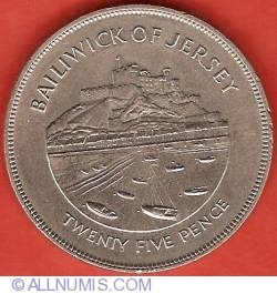 Image #2 of 25 Pence 1977 - Silver Jubilee