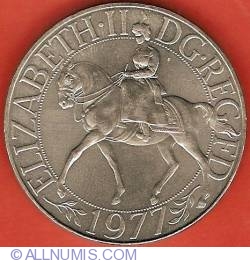 25 New Pence 1977 - Jubileul de argint
