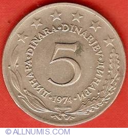 5 Dinara 1974