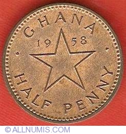 1/2 Penny 1958
