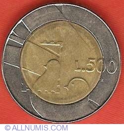 Image #2 of 500 Lire 1990 - 1600 de ani de istorie