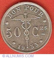 50 Centimes 1933 (Belgique)