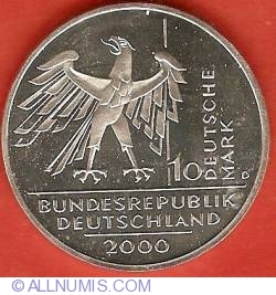 10 Mark 2000 D - 10 years of German Unification