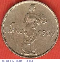 Image #2 of 1 Franc 1939