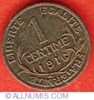 Image #2 of 1 Centime 1916