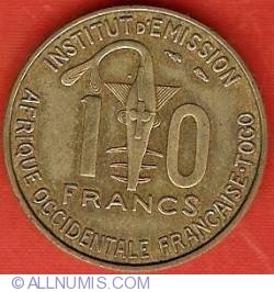Image #2 of 10 Francs 1957