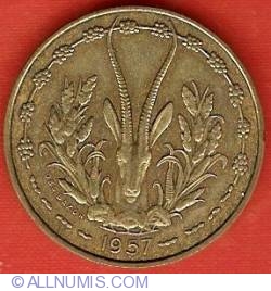 10 Franci 1957
