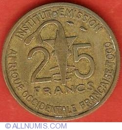 Image #2 of 25 Francs 1957