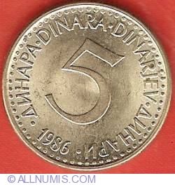 5 Dinara 1986
