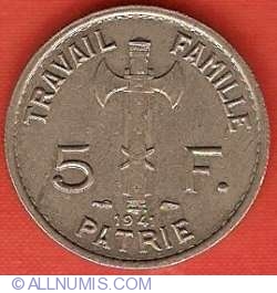 Image #2 of 5 Francs 1941