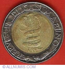 Image #1 of 500 Lire 1995 R - 50th Anniversary - F.A.O.