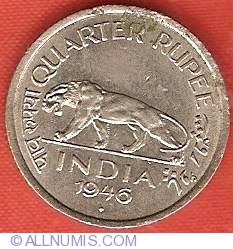 Image #2 of 1/4 Rupee 1946