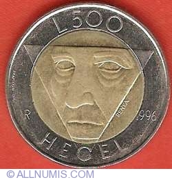Image #2 of 500 Lire 1996 R