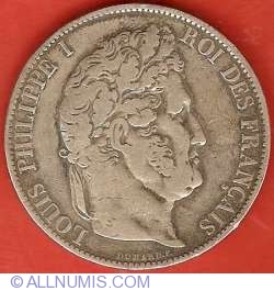 Image #1 of 5 Francs 1844 W