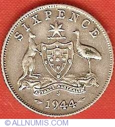 Image #1 of 6 Pence 1944 S