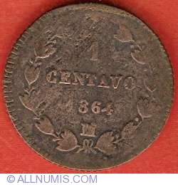 Image #2 of 1 Centavo 1864