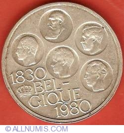Image #1 of 500 Francs 1980 (Belgique) - 150th Anniversary of Independence