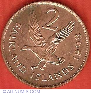1-2 pence 1998-2004 UNC Falkland Islands set of 4 coins