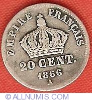 Image #2 of 20 Centimes 1866
