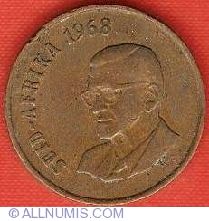 1 Cent 1968 Swart Afrikaans