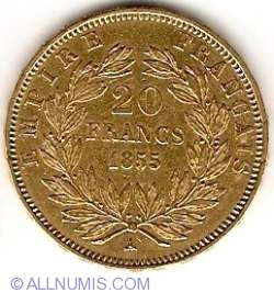 Image #2 of 20 Francs 1855