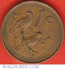 Image #2 of 1 Cent 1968 Swart Engleza