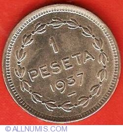 Image #2 of 1 Peseta 1937 - Euzkadi