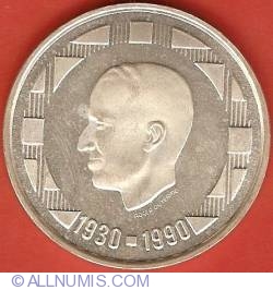 Image #1 of 500 Francs 1990 (Belgien) - 60th Birthday of King Baudouin