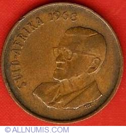 2 Cents 1968 Swart Afrikaans