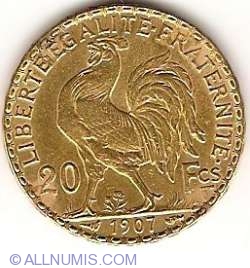 Image #2 of 20 Francs 1907