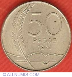 Image #2 of 50 Pesos 1971 - Centennial - Birth of Rodo