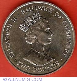 2 Pounds 1993 - 40th Anniversary of Coronation Elizabeth II
