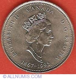 Image #1 of 25 Cents 1992 - 125th Anniversary of Confederation - Ontario